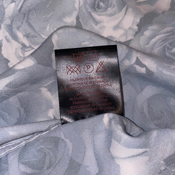 Devil’s Advocate White and Black Floral Print Button Down Shirt - Picture 7 of 7